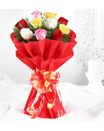 Radiant Mixed Rose Bouquet