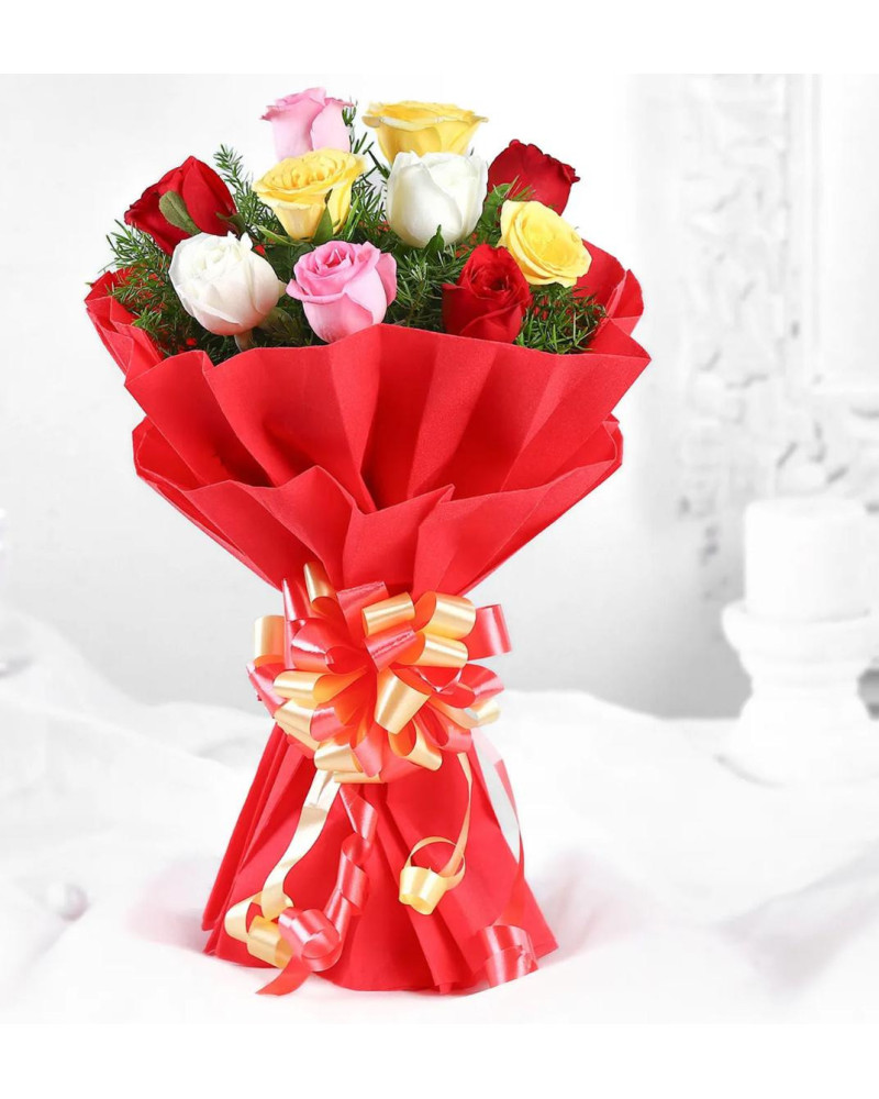 Radiant Mixed Rose Bouquet