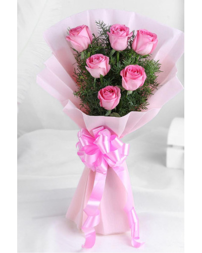 Pink Roses Bouquet