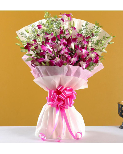 Mixed Purple Orchid Bouquet